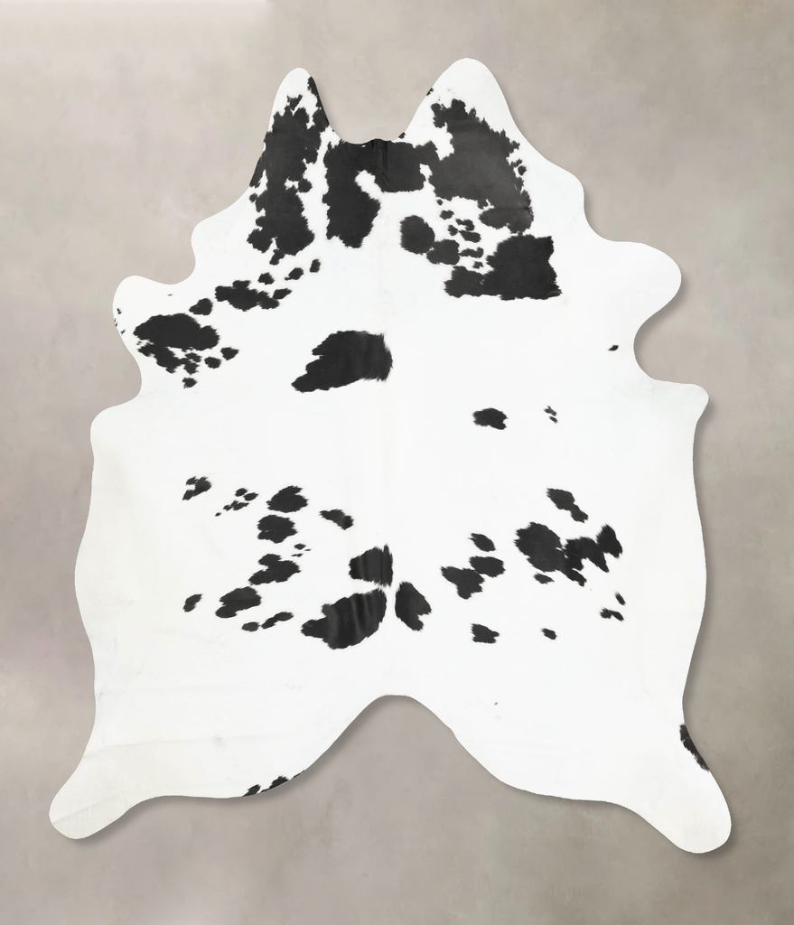 Black and White XX-Large Brazilian Cowhide Rug 9'0"H x 7'0"W #B15662 by Hudson Hides