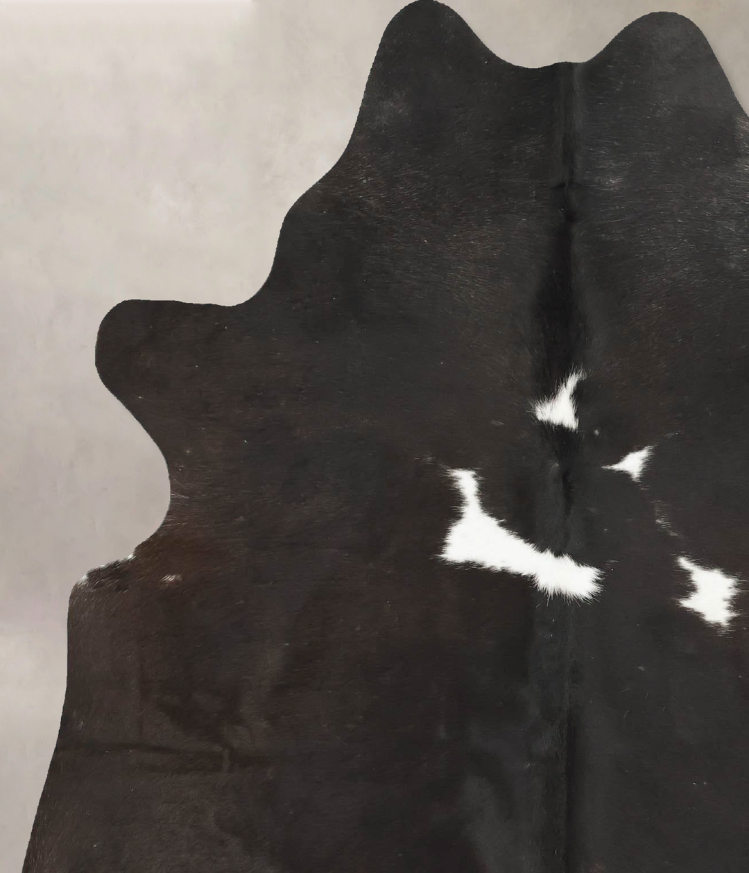 Black and White Large Brazilian Cowhide Rug 6'10"H x 5'2"W #B15672 by 
