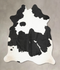 Black and White X-Large Brazilian Cowhide Rug 6'7