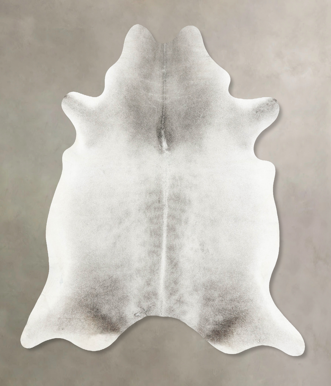 Medium Grey X-Large Brazilian Cowhide Rug 7'5"H x 6'8"W #B15677 by Hud