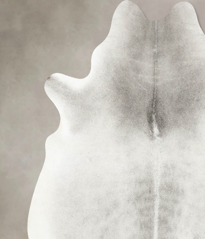 Medium Grey X-Large Brazilian Cowhide Rug 7'5"H x 6'8"W #B15677 by Hudson Hides