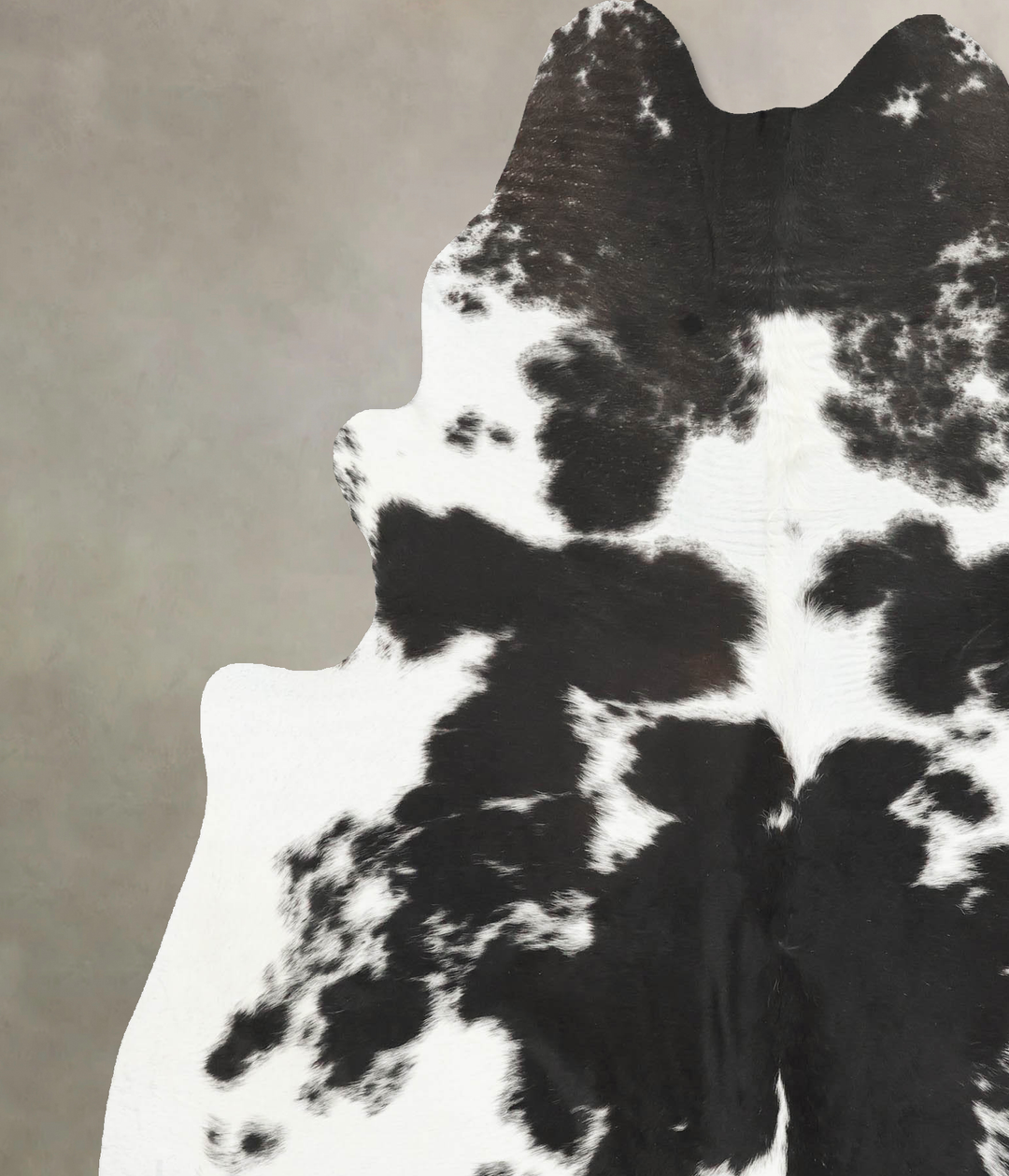 Black and White X-Large Brazilian Cowhide Rug 7'5"H x 6'1"W #B15680 by