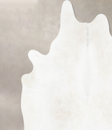 Ivory with Beige X-Large Brazilian Cowhide Rug 6'11"H x 6'3"W #B15681 by Hudson Hides