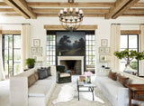 Salt and Pepper Black X-Large Brazilian Cowhide Rug 7'3"H x 6'2"W #B15684 by Hudson Hides