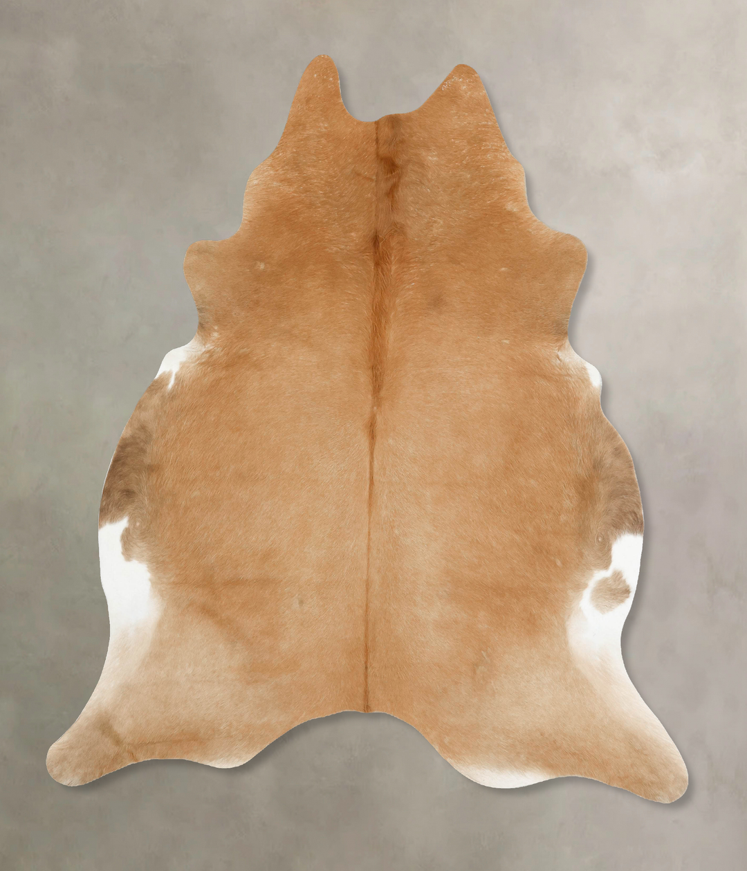 Beige X-Large Brazilian Cowhide Rug 7'6"H x 6'4"W #B15686 by Hudson Hi