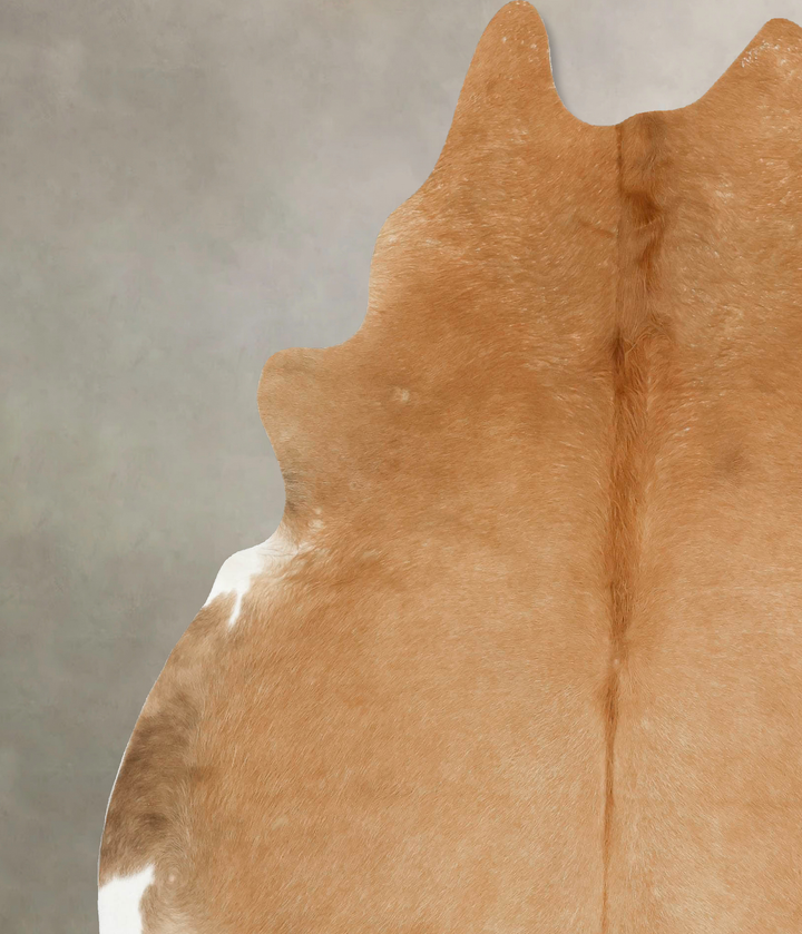 Beige X-Large Brazilian Cowhide Rug 7'6"H x 6'4"W #B15686 by Hudson Hides