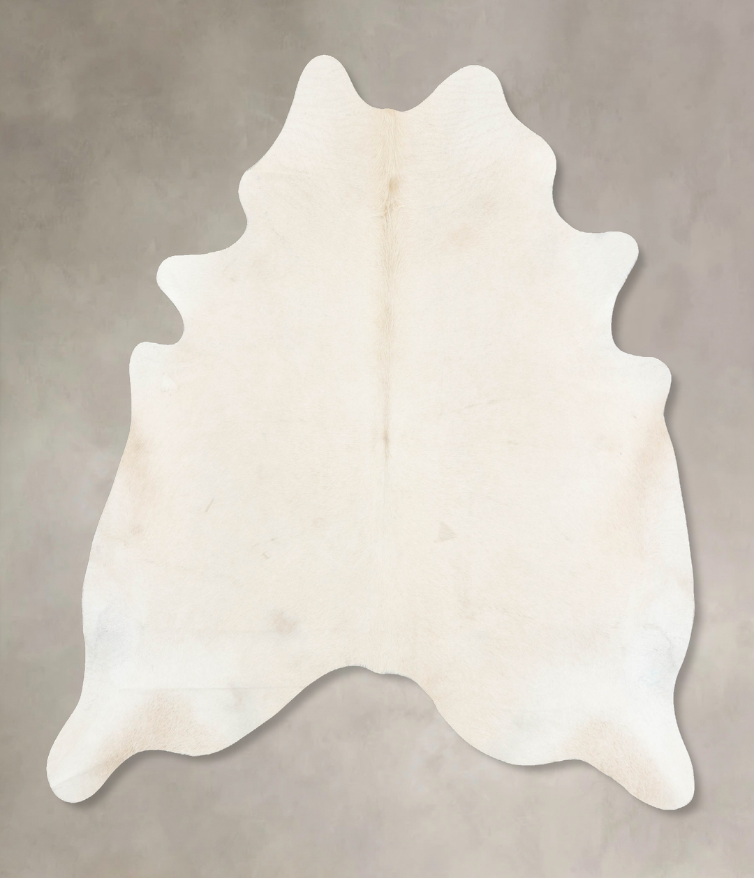 Ivory with Beige X-Large Brazilian Cowhide Rug 7'3"H x 6'5"W #B15689 b
