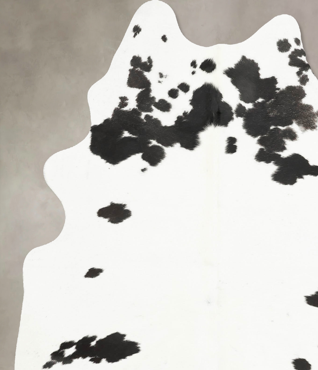 Black and White Large Brazilian Cowhide Rug 7'3"H x 5'4"W #B15706 by H