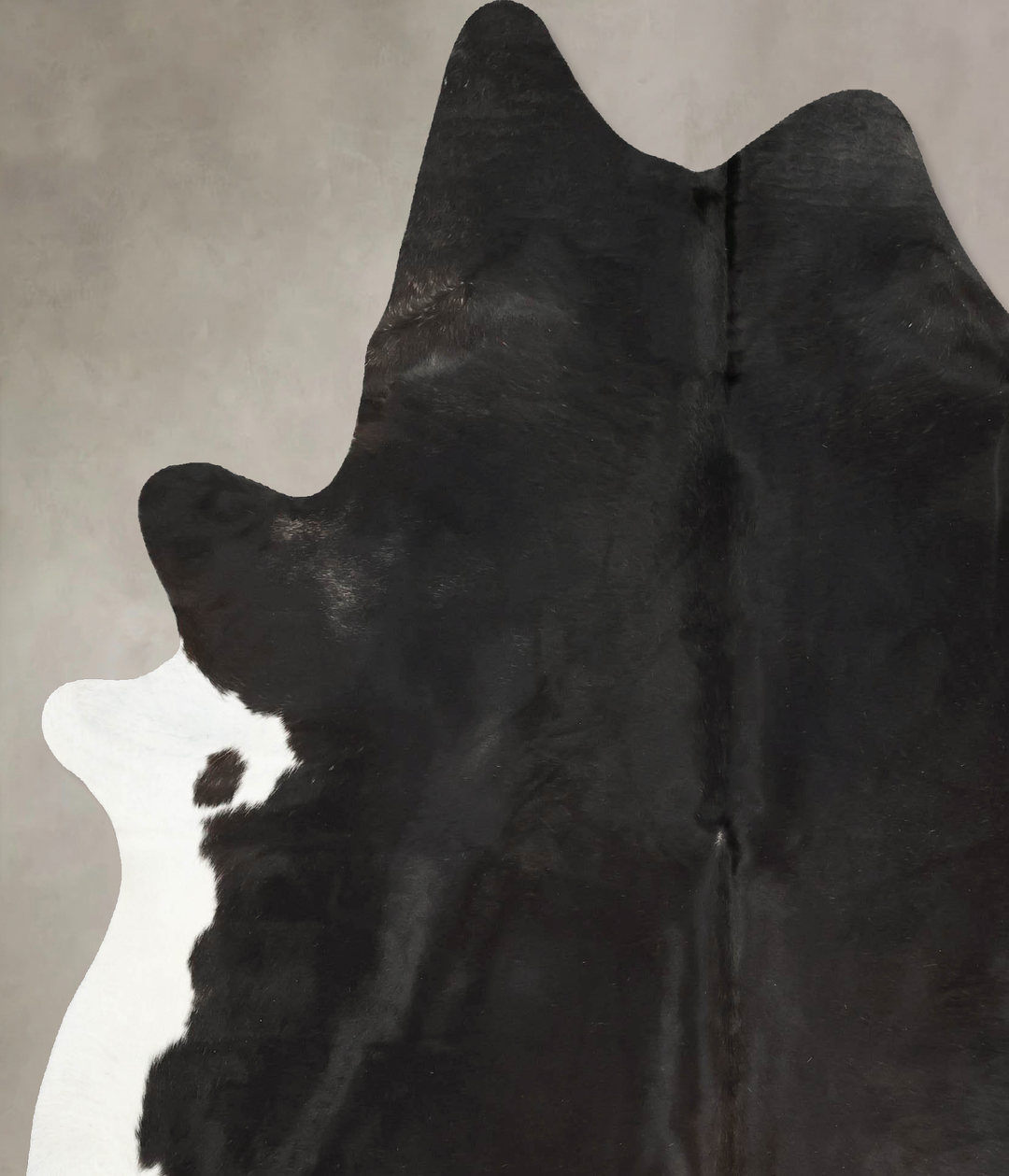 Black and White XX-Large Brazilian Cowhide Rug 7'11"H x 6'6"W #B15713 