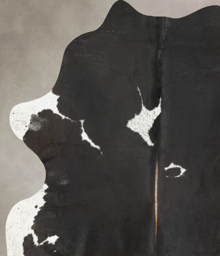 Black and White X-Large Brazilian Cowhide Rug 6'10"H x 6'1"W #B15720 by Hudson Hides