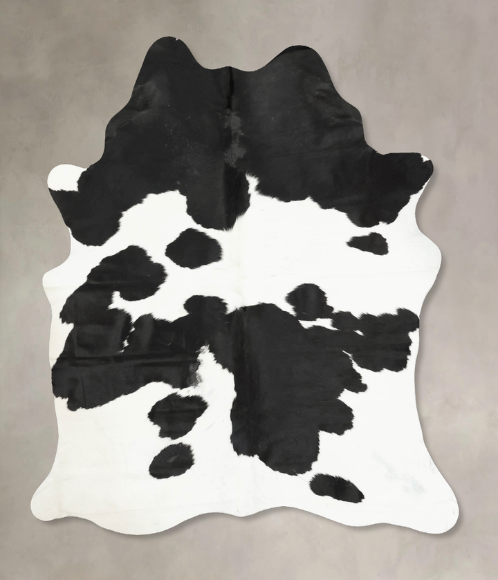 Black and White X-Large Brazilian Cowhide Rug 7'10"H x 6'2"W #B15730 by Hudson Hides