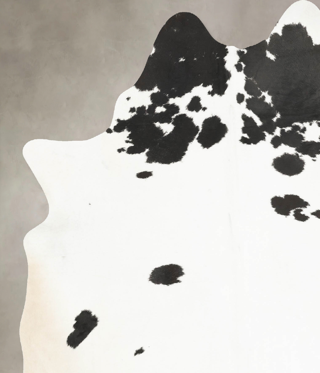 Black and White X-Large Brazilian Cowhide Rug 7'9"H x 6'0"W #B15733 by