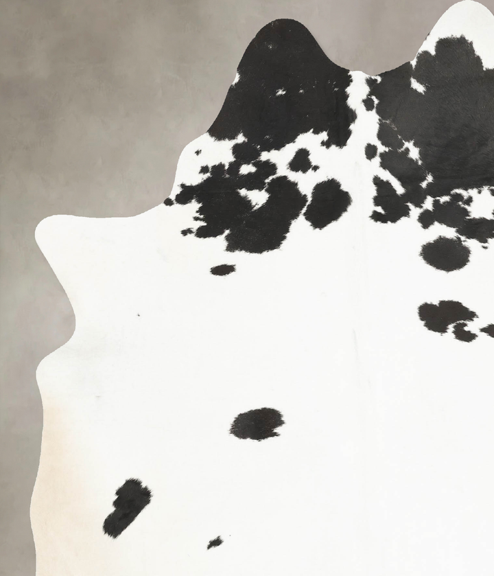 Black and White X-Large Brazilian Cowhide Rug 7'9"H x 6'0"W #B15733 by Hudson Hides