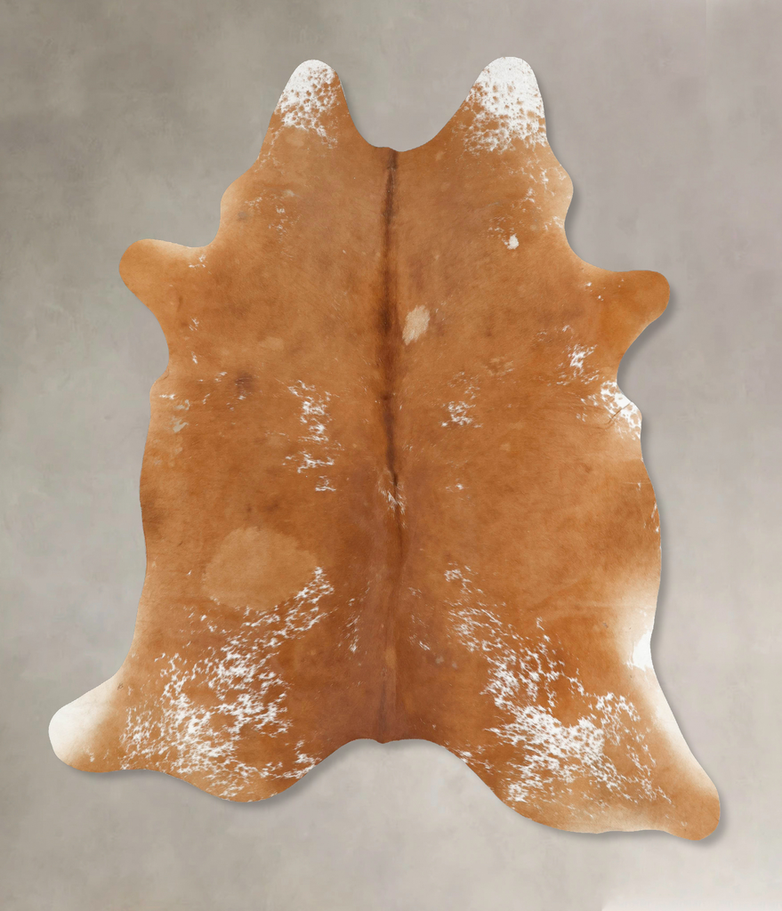 Salt and Pepper Brown XX-Large Brazilian Cowhide Rug 8'1"H x 6'7"W #B15745 by Hudson Hides