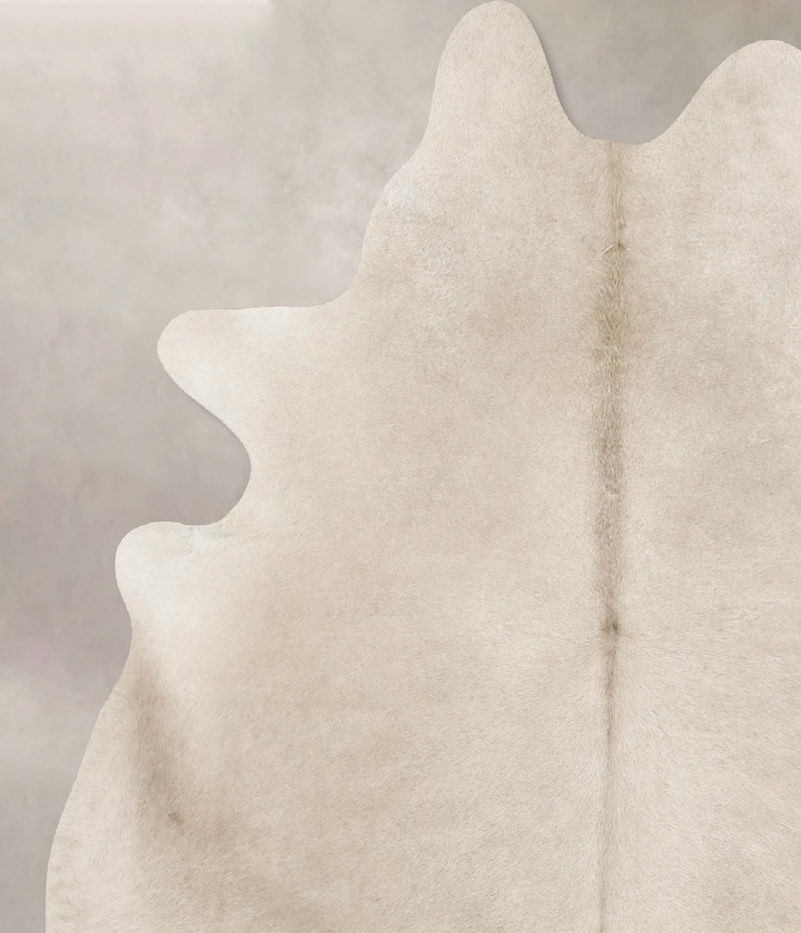 Taupe X-Large Brazilian Cowhide Rug 7'5"H x 6'2"W #B15763 by Hudson Hides