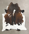 Chocolate and White X-Large Brazilian Cowhide Rug 7'2