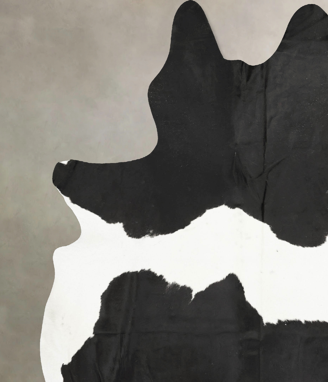 Black and White XX-Large Brazilian Cowhide Rug 8'10"H x 7'3"W #B15766 