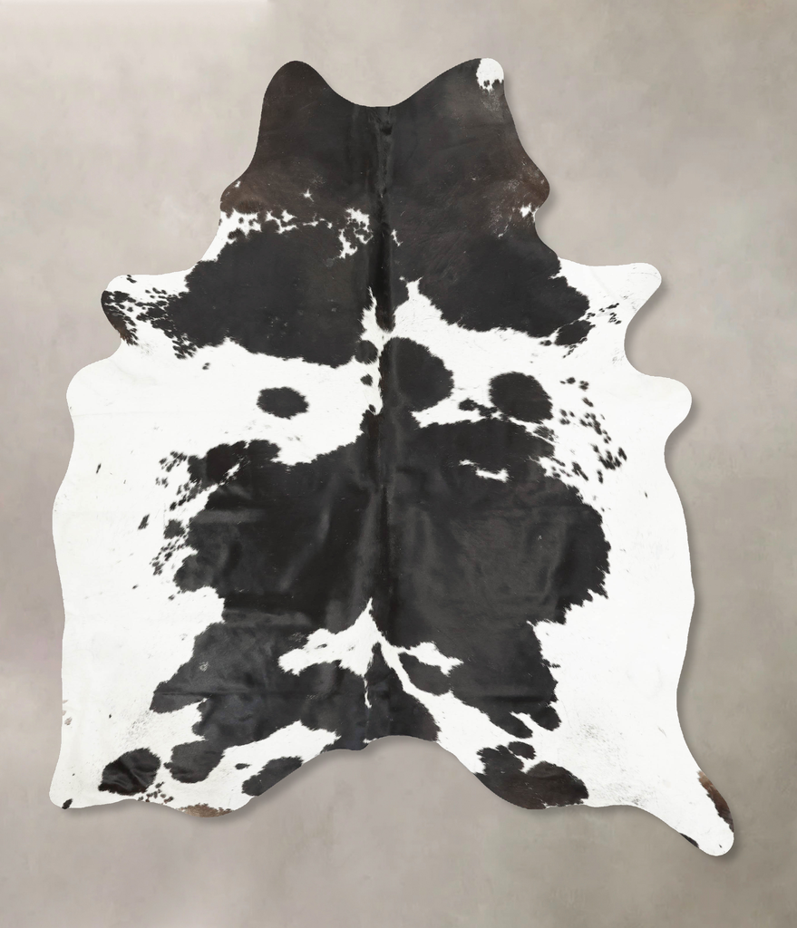 Black and White XX-Large Brazilian Cowhide Rug 8'5"H x 6'2"W #B15778 by Hudson Hides