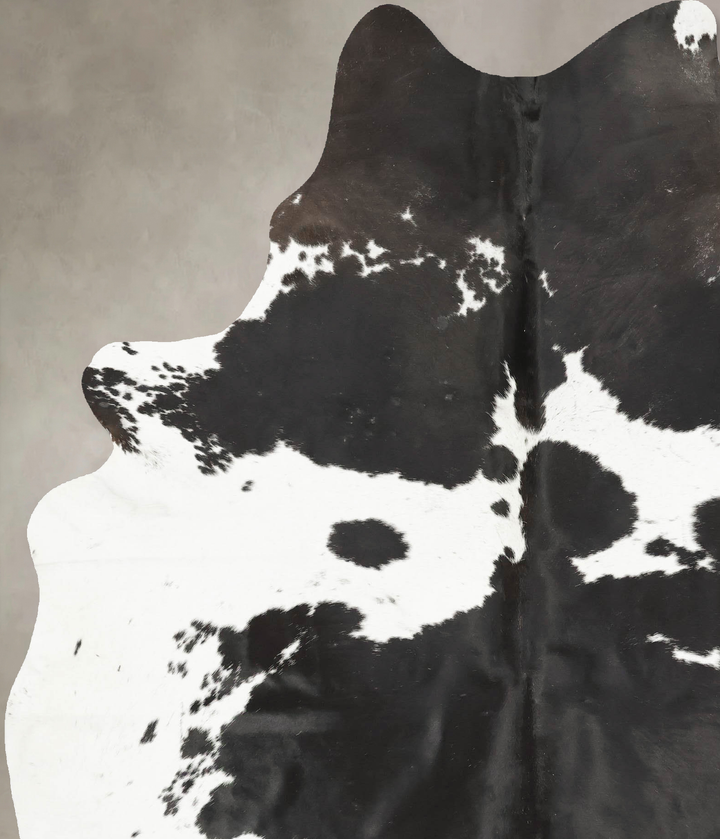 Black and White XX-Large Brazilian Cowhide Rug 8'5"H x 6'2"W #B15778 by Hudson Hides