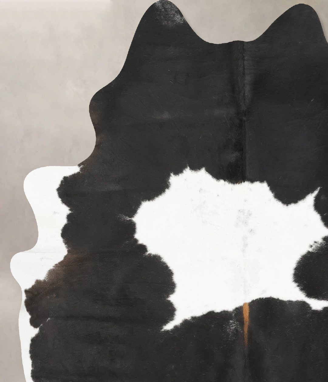 Black and White X-Large Brazilian Cowhide Rug 7'10"H x 6'0"W #B15782 b