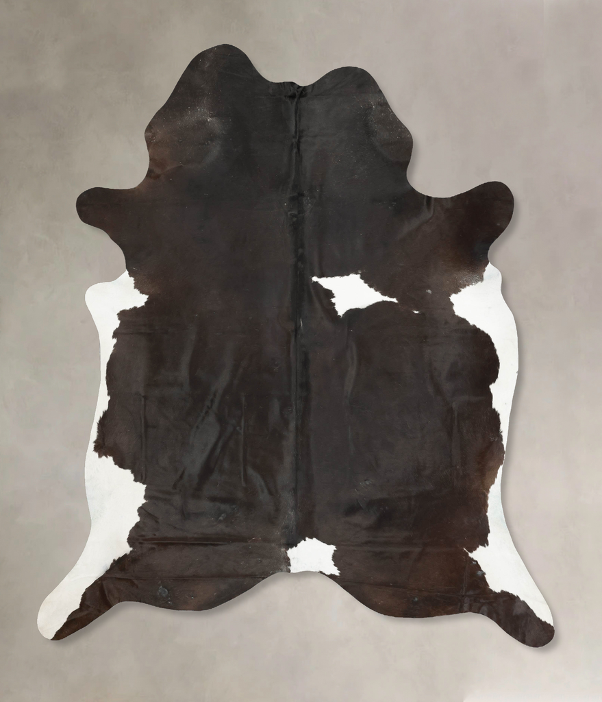 Chocolate and White XX-Large Brazilian Cowhide Rug 8'11"H x 7'3"W #B15786 by Hudson Hides