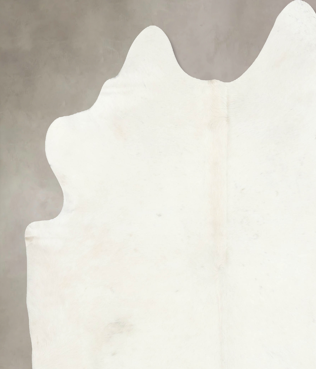 Solid White XX-Large Brazilian Cowhide Rug 7'5"H x 6'11"W #B15787 by H