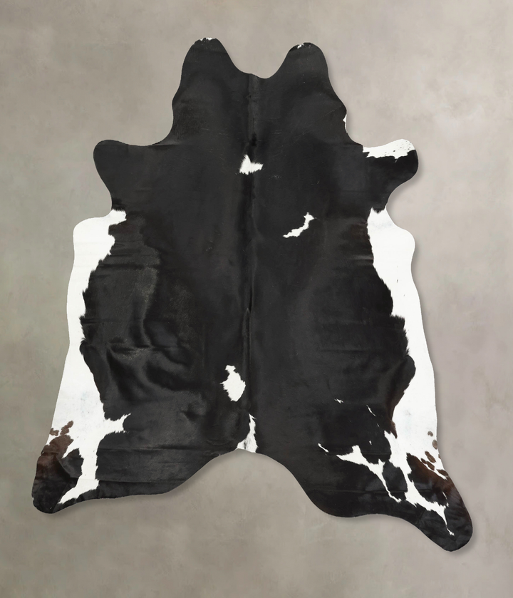 Black and White XX-Large Brazilian Cowhide Rug 7'8"H x 6'6"W #B15796 by Hudson Hides
