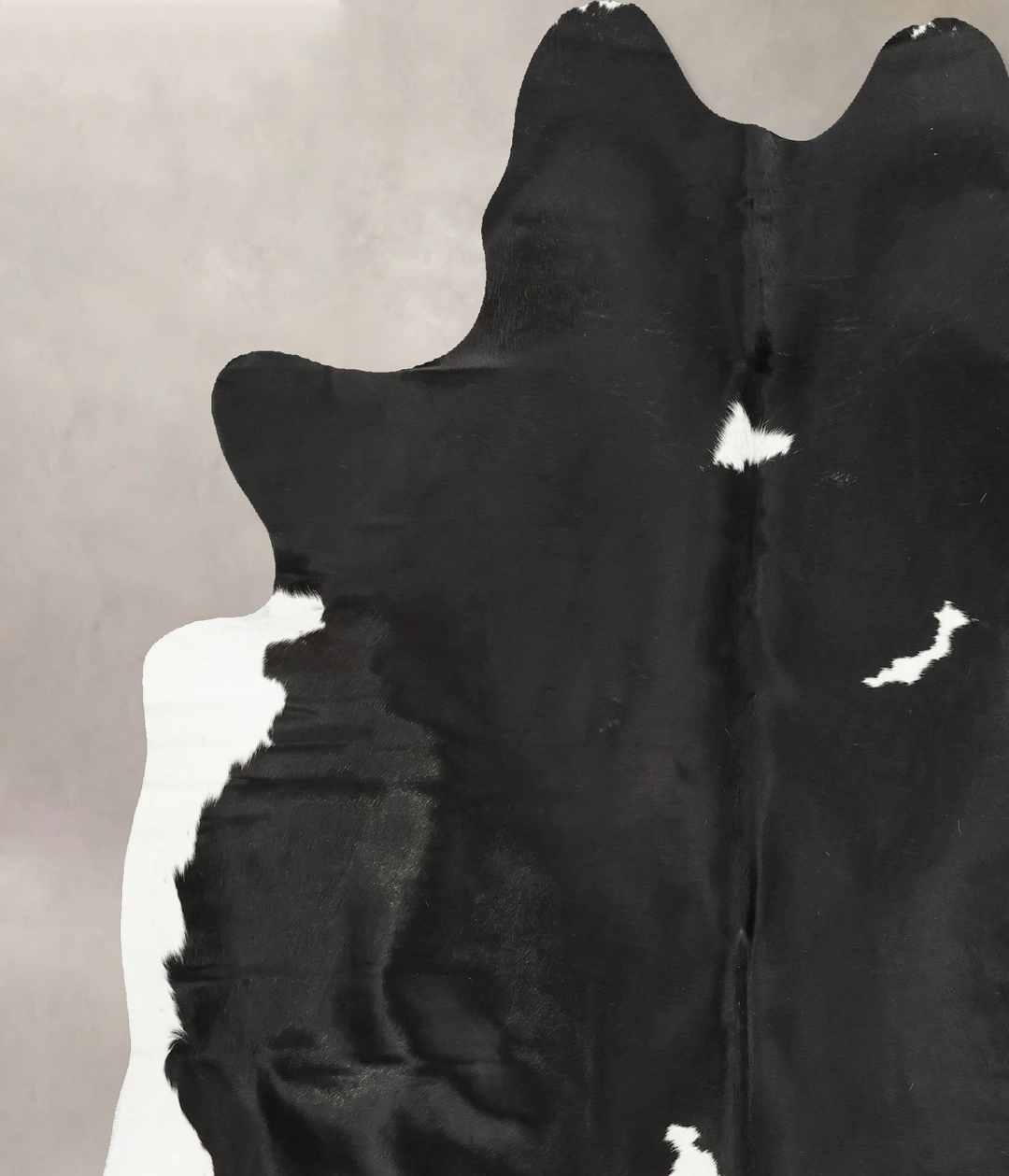 Black and White XX-Large Brazilian Cowhide Rug 7'8"H x 6'6"W #B15796 b