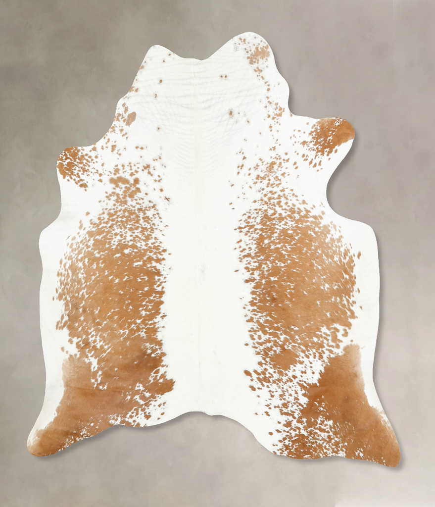 Salt and Pepper Brown Large Brazilian Cowhide Rug 6'6"H x 6'0"W #B15798 by Hudson Hides