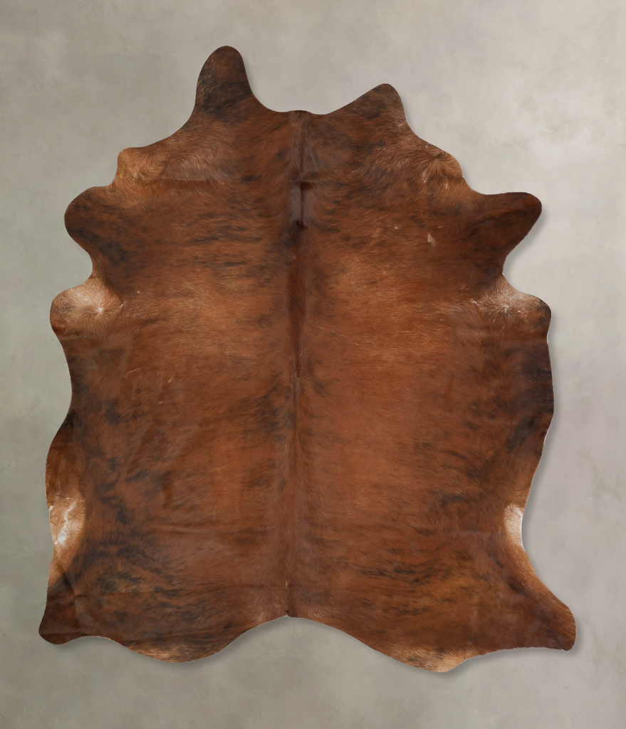 Medium Brindle XX-Large Brazilian Cowhide Rug 8'7"H x 7'0"W #B15808 by Hudson Hides