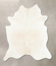 Ivory with Beige XX-Large Brazilian Cowhide Rug 8'0"H x 6'11"W #B15811 by Hudson Hides