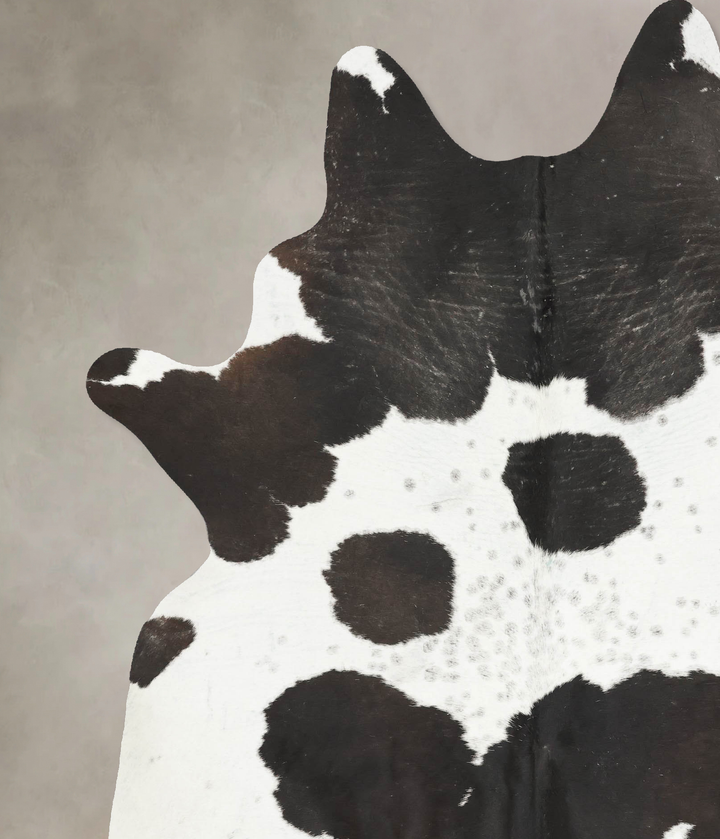 Black and White XX-Large Brazilian Cowhide Rug 8'5"H x 6'4"W #B15812 by Hudson Hides