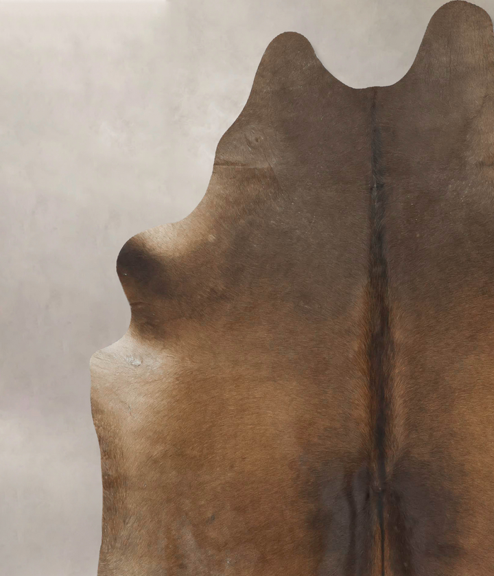 Chocolate X-Large Brazilian Cowhide Rug 7'9"H x 6'4"W #B15821 by Hudson Hides