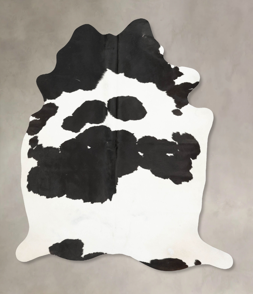 Black and White X-Large Brazilian Cowhide Rug 7'6"H x 5'8"W #B15823 by Hudson Hides
