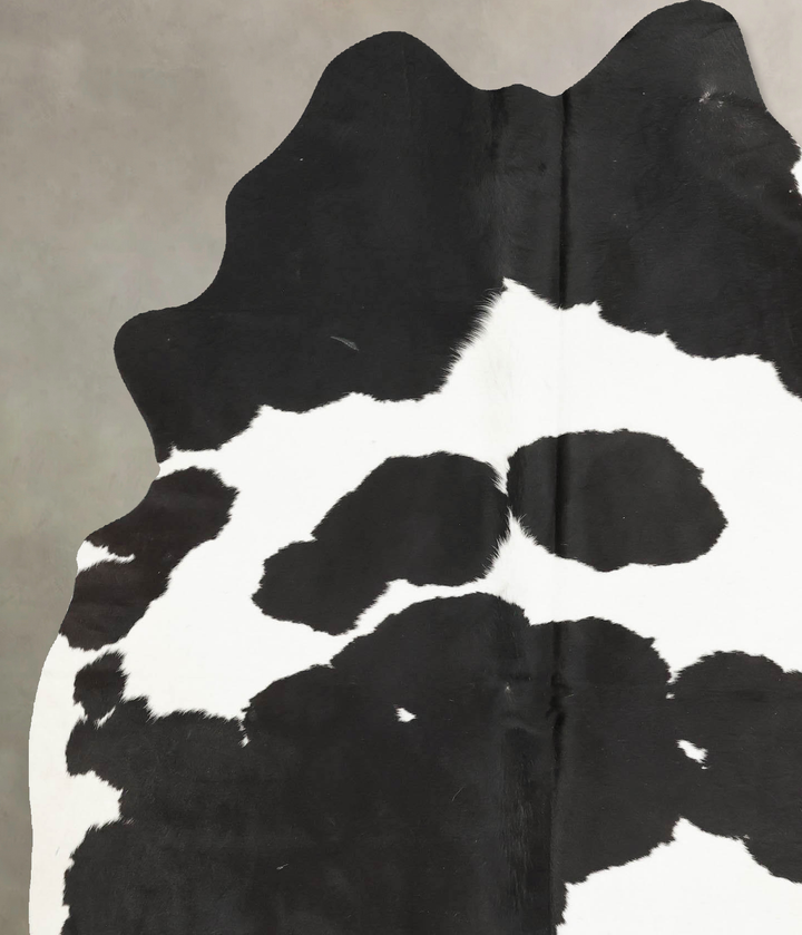 Black and White X-Large Brazilian Cowhide Rug 7'6"H x 5'8"W #B15823 by Hudson Hides