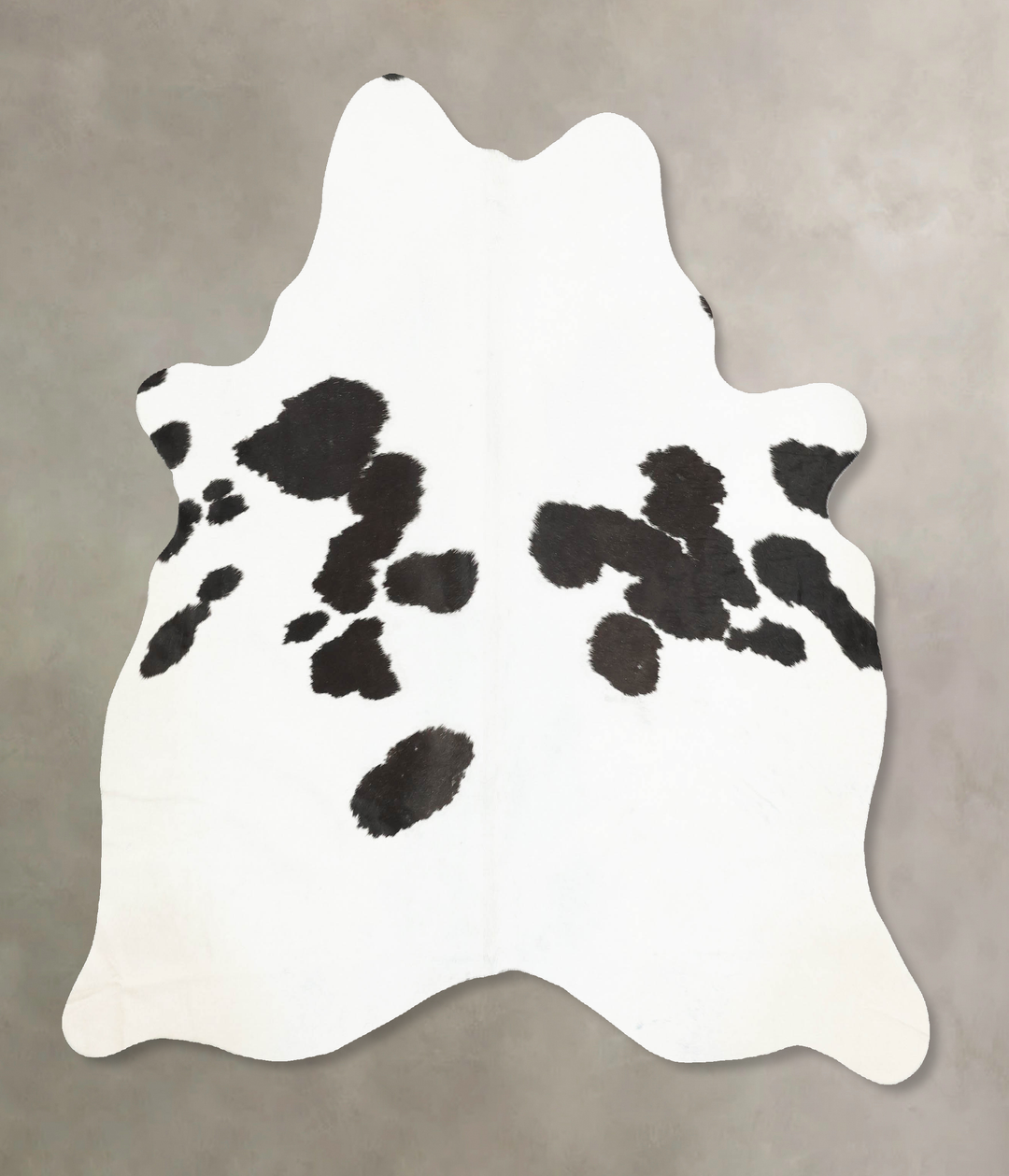 Black and White Large Brazilian Cowhide Rug 6'4"H x 5'11"W #B15832 by 