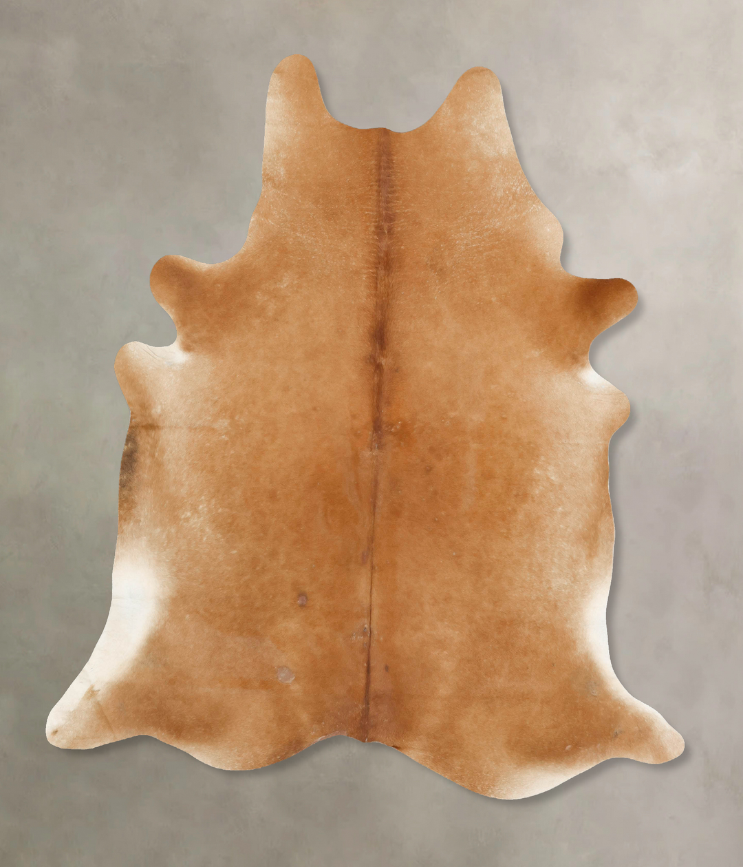 Beige X-Large Brazilian Cowhide Rug 7'6"H x 6'6"W #B15835 by Hudson Hi