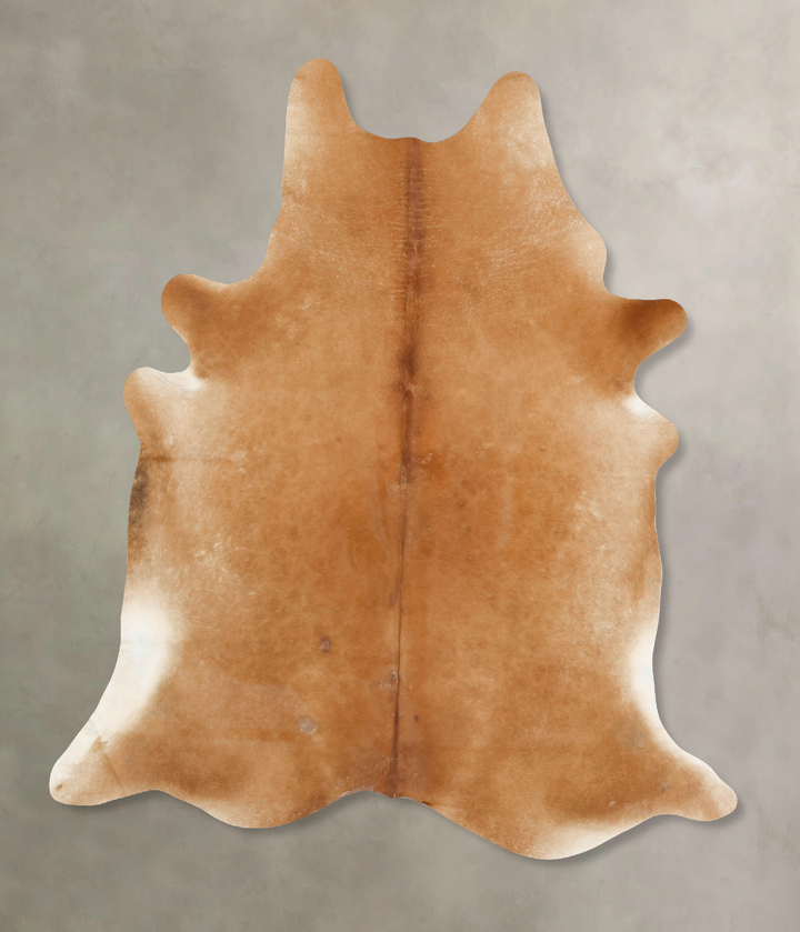 Beige X-Large Brazilian Cowhide Rug 7'6"H x 6'6"W #B15835 by Hudson Hides
