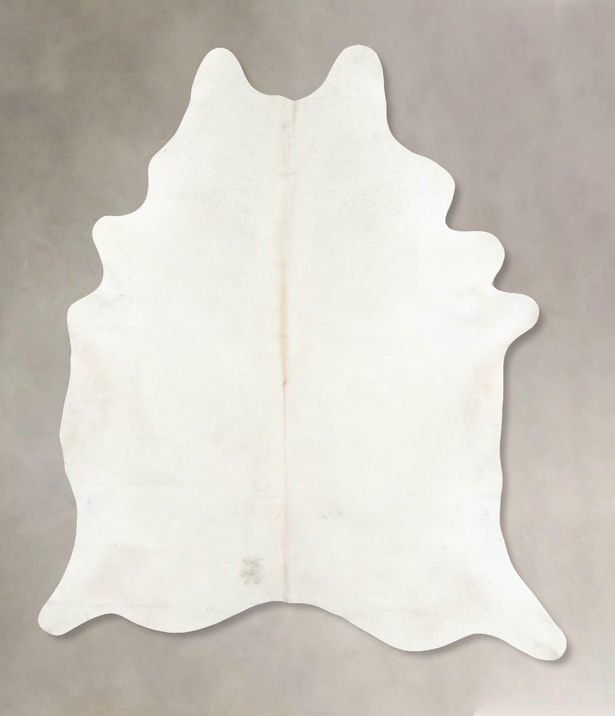 Ivory with Beige XX-Large Brazilian Cowhide Rug 8'8"H x 6'6"W #B15843 by Hudson Hides