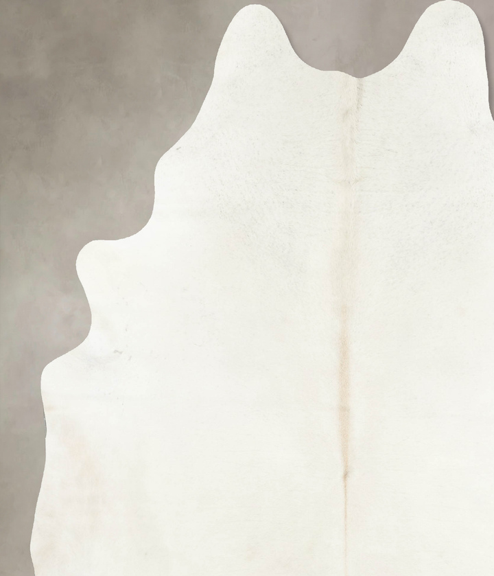 Ivory with Beige XX-Large Brazilian Cowhide Rug 8'8"H x 6'6"W #B15843 by Hudson Hides