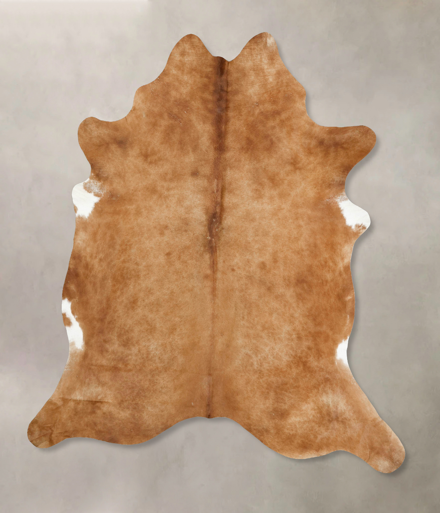 Beige XX-Large Brazilian Cowhide Rug 8'9"H x 7'4"W #B15844 by Hudson Hides