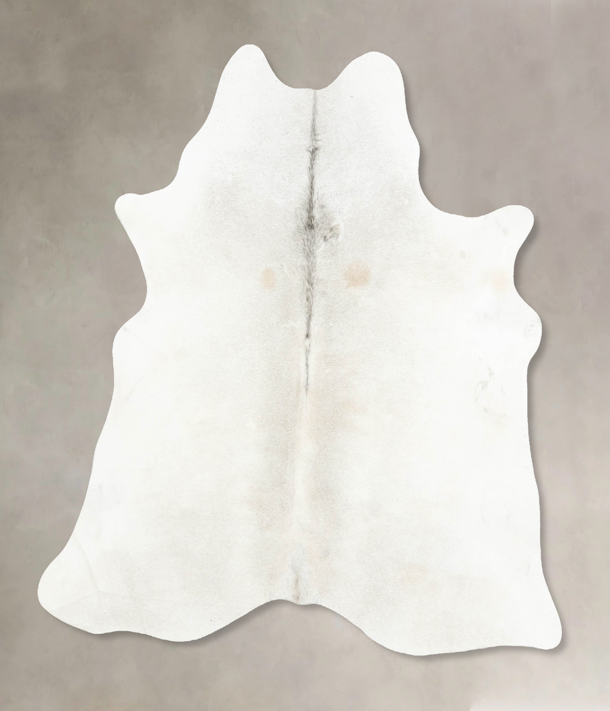Light Grey Large Brazilian Cowhide Rug 6'6"H x 5'9"W #B15849 by Hudson Hides