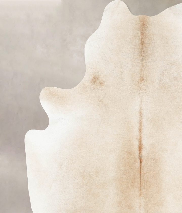 Grey with Beige XX-Large Brazilian Cowhide Rug 7'11"H x 6'10"W #B15855 by Hudson Hides