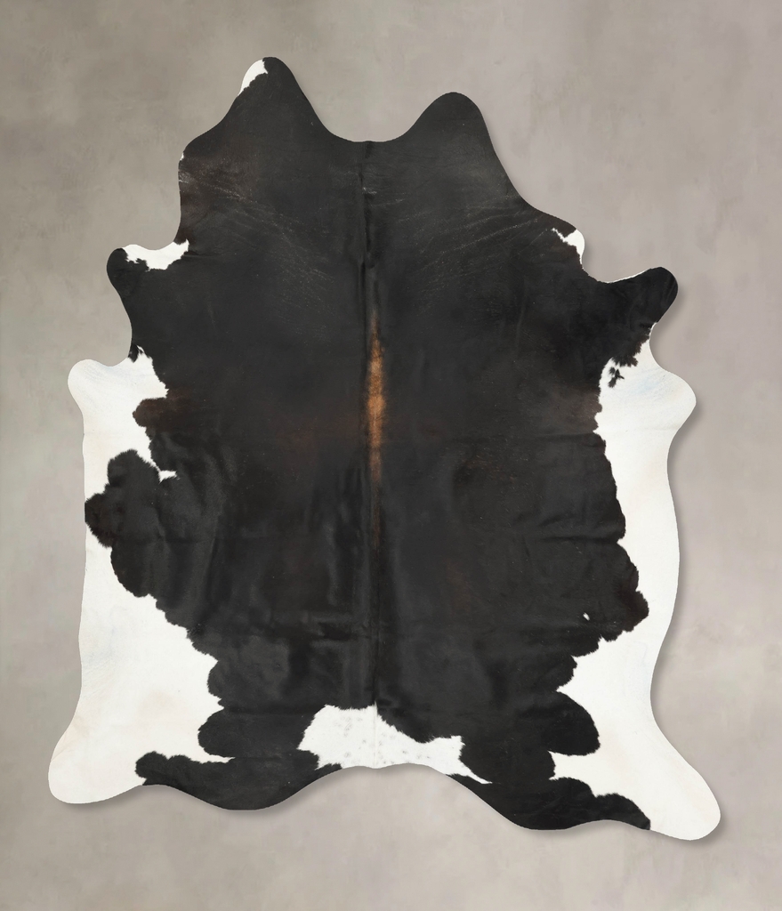 Black and White XX-Large Brazilian Cowhide Rug 8'9"H x 7'5"W #B15857 by Hudson Hides