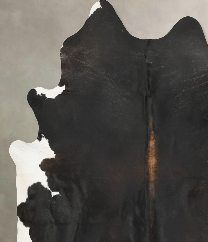 Black and White XX-Large Brazilian Cowhide Rug 8'9"H x 7'5"W #B15857 by Hudson Hides