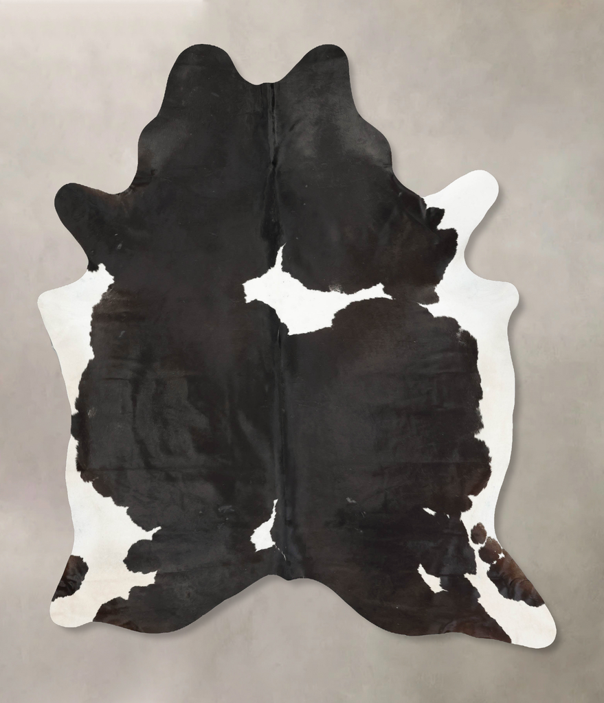 Black and White XX-Large Brazilian Cowhide Rug 8'9"H x 7'0"W #B15862 by Hudson Hides