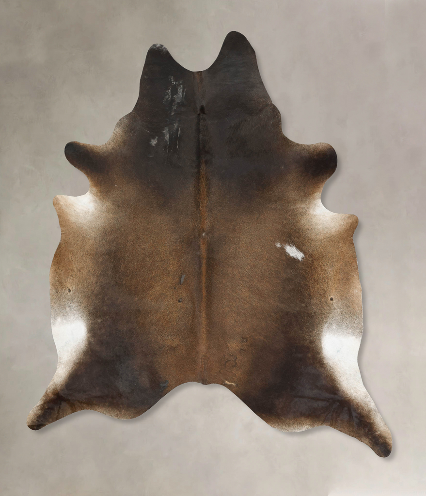 Chocolate XX-Large Brazilian Cowhide Rug 8'8"H x 7'2"W #B15870 by Hudson Hides