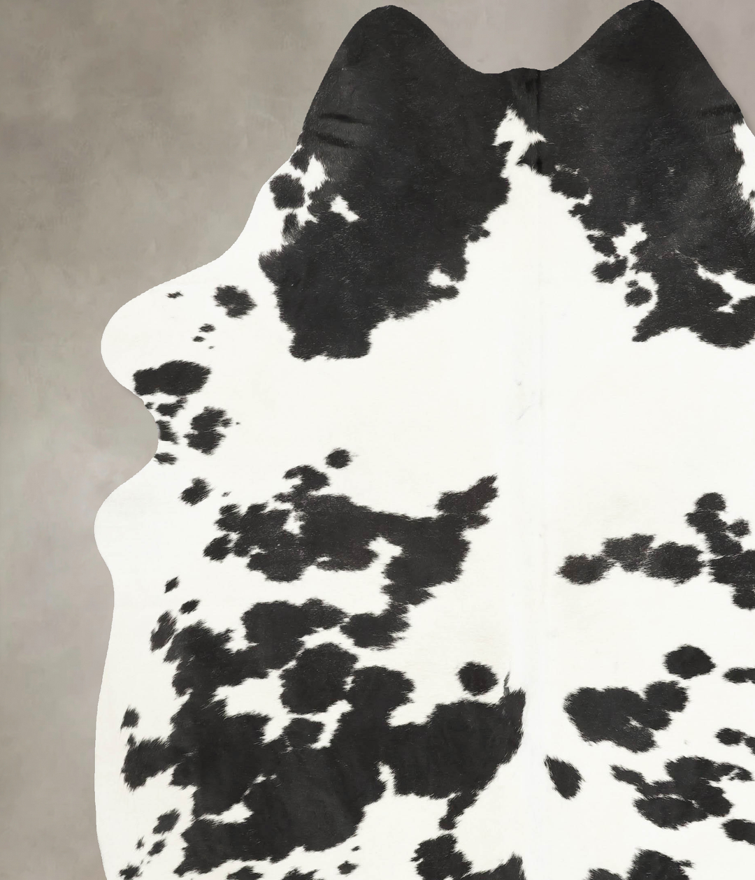 Black and White XX-Large Brazilian Cowhide Rug 8'8"H x 7'3"W #B15872 b