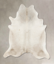 Ivory with Beige XX-Large Brazilian Cowhide Rug 7'11"H x 7'3"W #B15873 by Hudson Hides