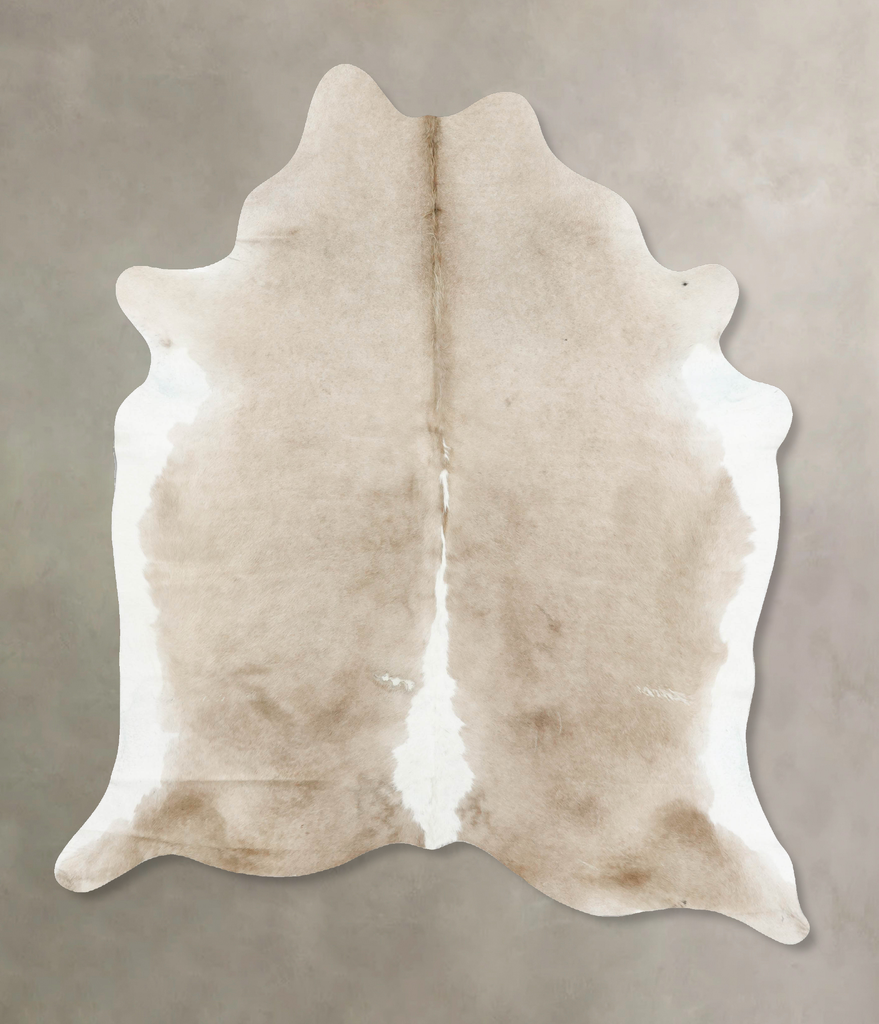 Taupe X-Large Brazilian Cowhide Rug 7'10"H x 6'4"W #B15874 by Hudson Hides